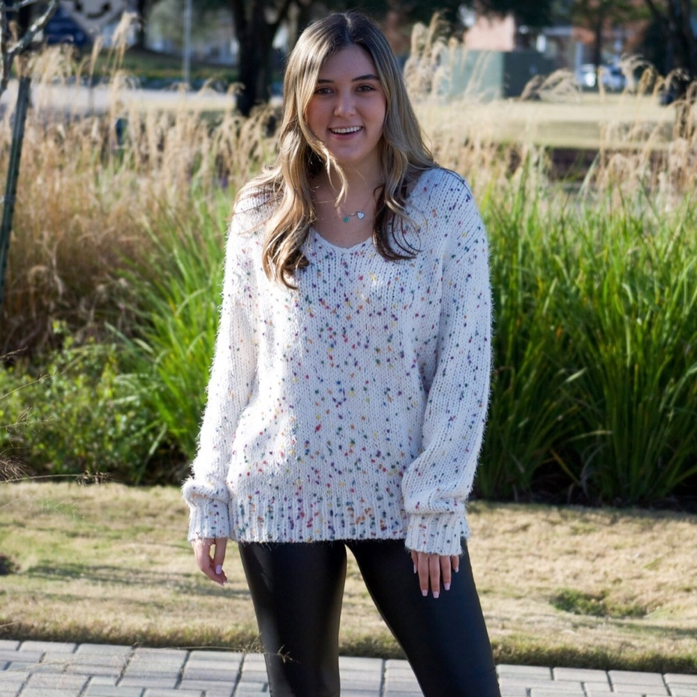 Comfy Confetti Sweater
